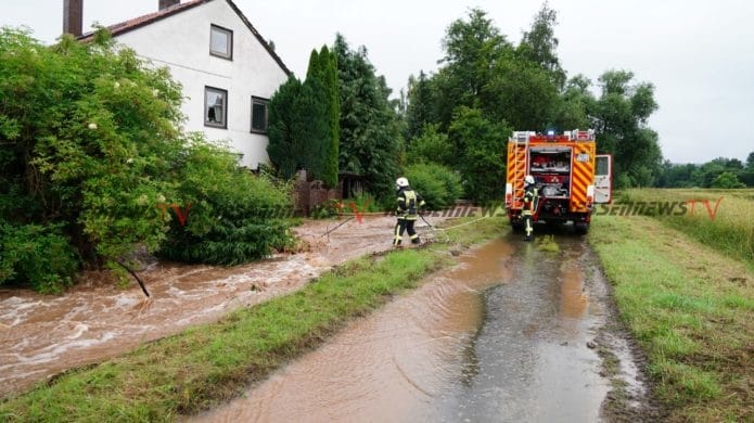 Hochwasser Alarm In Nordhessen Feuerwehrhaus Berschwemmt Hessennews Tv