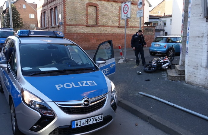 Schwerer Motorradunfall in Wiesbaden