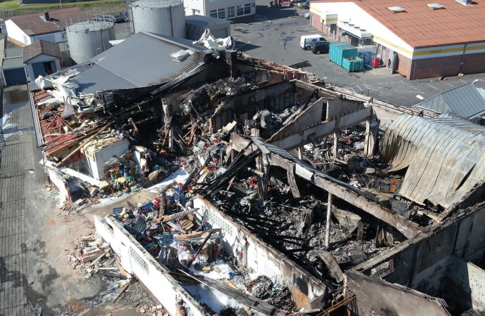 Nach dem Großbrand in Sandershausen