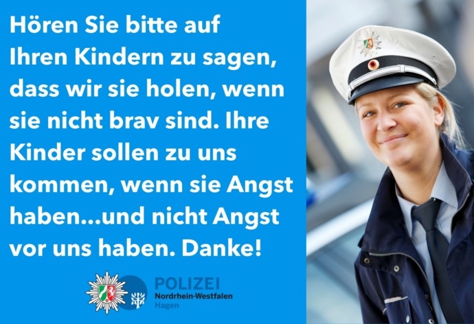 Polizei-Aufruf: Kinder, habt keine Angst vor der Polizei