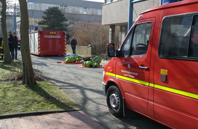 Chemieeinsatz an der Uni Kassel