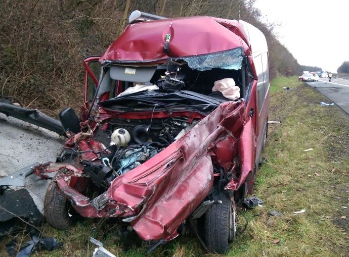 Schwerer Unfall auf A7 bei Niederaula