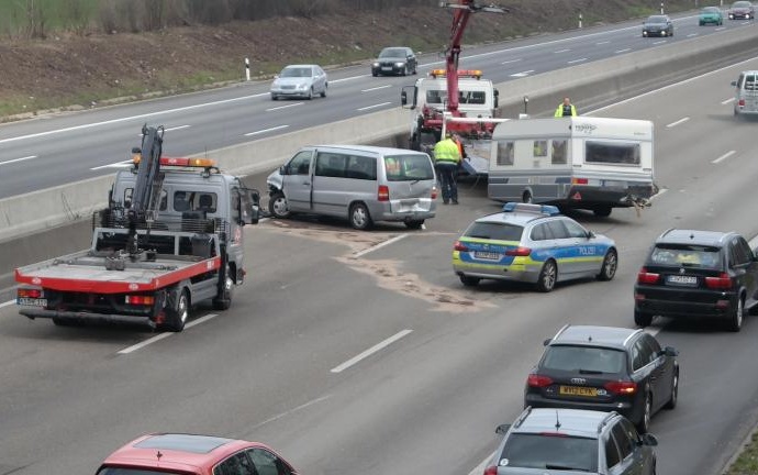 A7: Unfall im Osterreiseverkehr – Stau