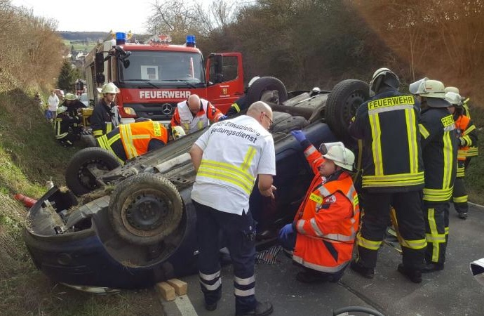 Westhessen: Unfall am Ostersonntag bei Breithardt