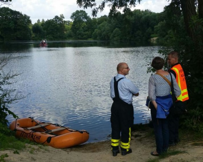 Unfall beim baden im Bugasee