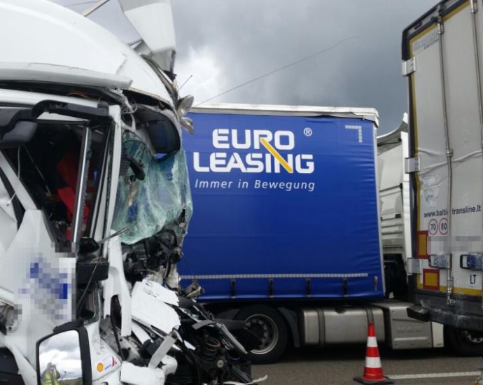 LKW Unfall auf A7