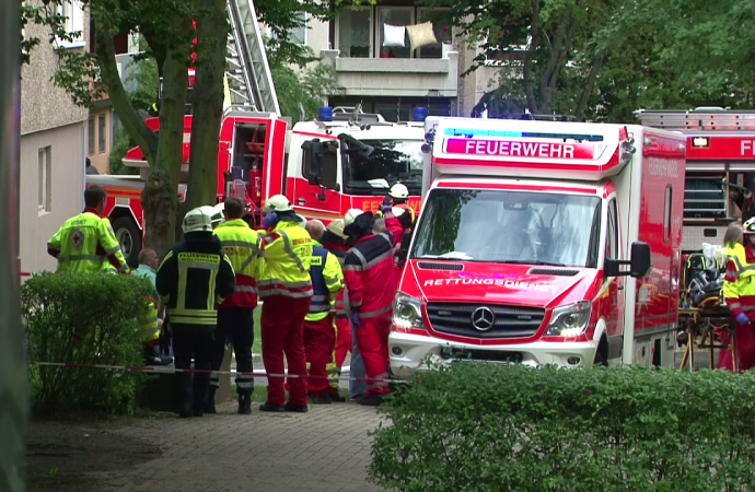 KS: Hochhausbrand in Oberzwehren – Wohnung im 9. Stock brannte