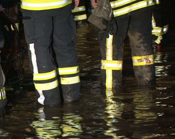 Unwetter über Nieste – Edeka Markt betroffen