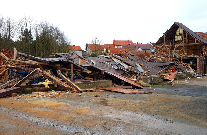 Sturmtief Friederike über Nordhessen