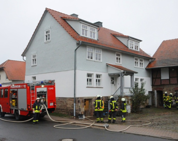 Defekte Pelletheizung – Feuerwehreinsatz in Rengshausen