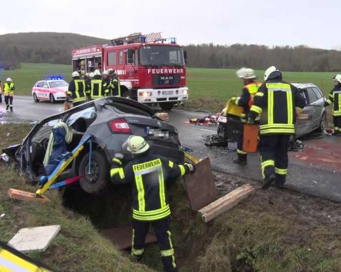 Schwerer Unfall bei Edermünde Besse