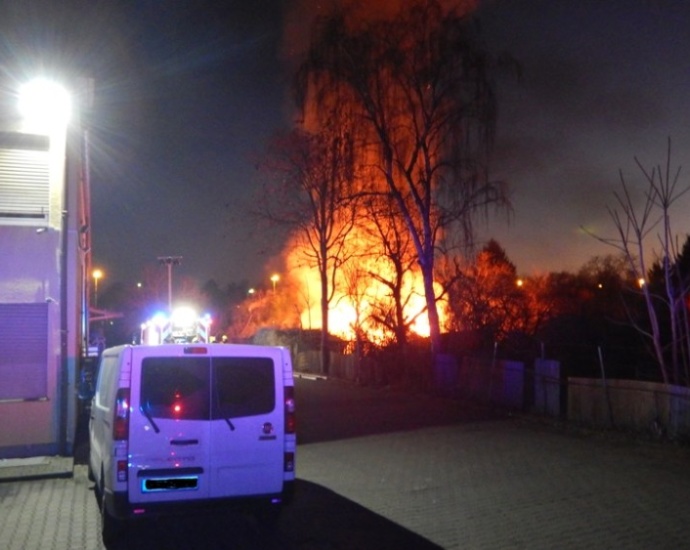 Gartenhütte in Griesheim ausgebrannt