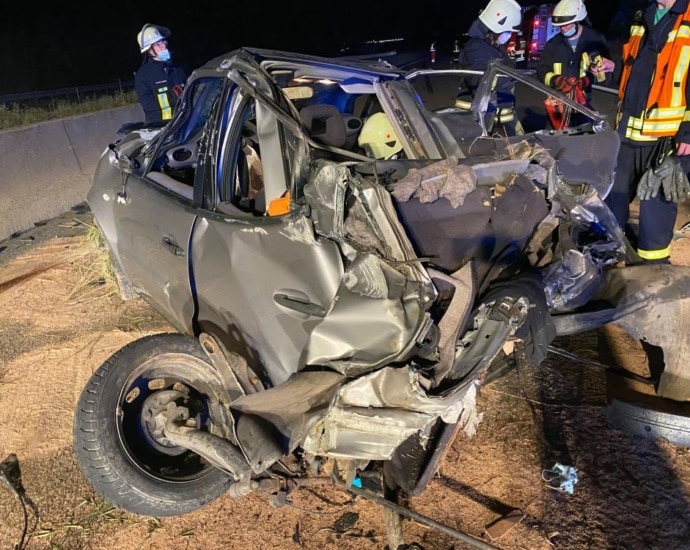 A49: Schwerer Verkehrsunfall zwischen Gudensberg und Edermünde