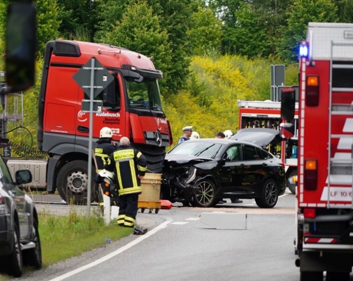 B251: Verletzter nach Unfall bei Istha