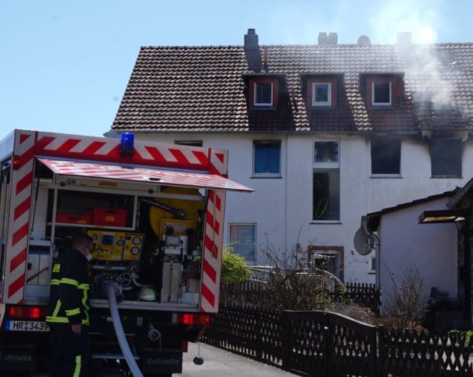 Mehrfamilienhaus in Melsungen brannte