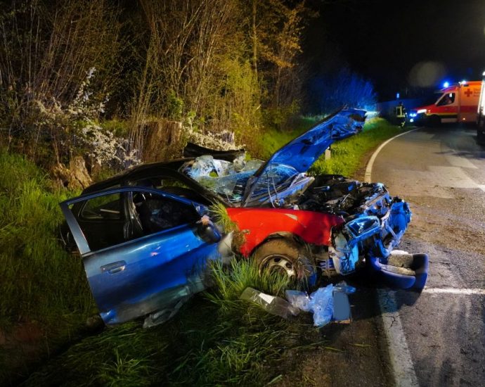 HOG: Vier Verletzte bei Alleinunfall – 19-Jähriger wohl ohne Führerschein unterwegs