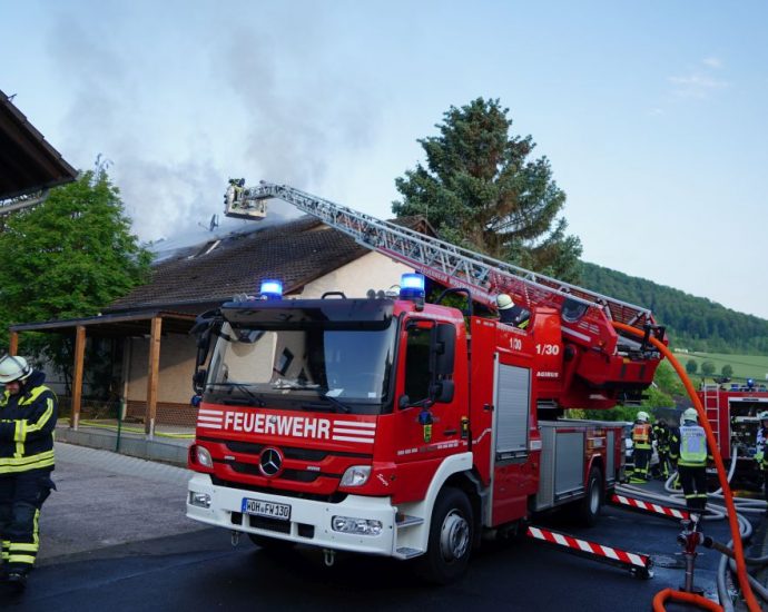 Wohnhaus nach Brand in Zierenberg unbewohnbar