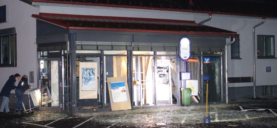 Geldautomat in Südhessen gesprengt