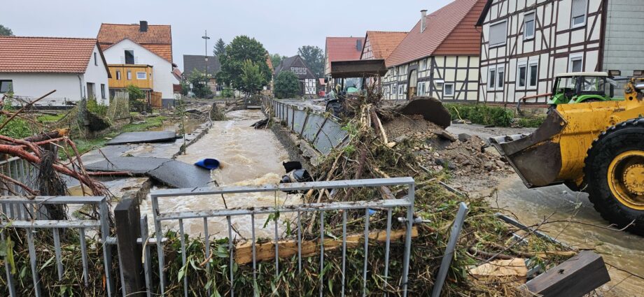 Schweres Unwetter im Bereich Nordhessen