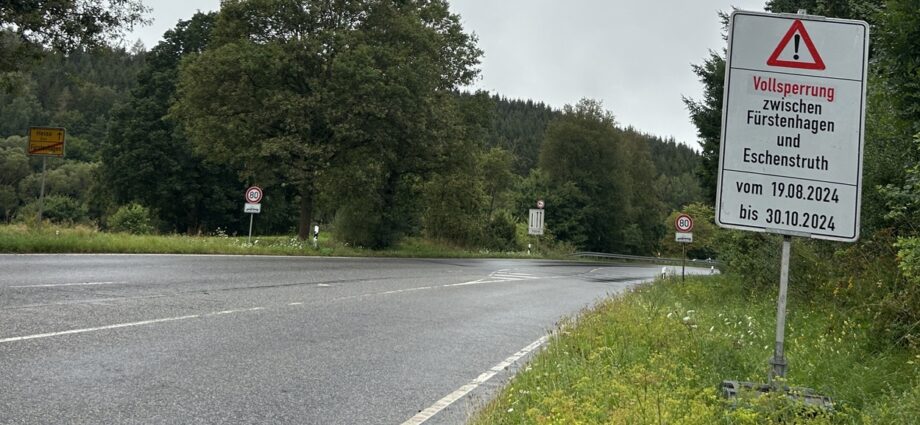 Sanierungsarbeiten: Ehemalige B7 zwischen Fürstenhagen und Helsa voll gesperrt